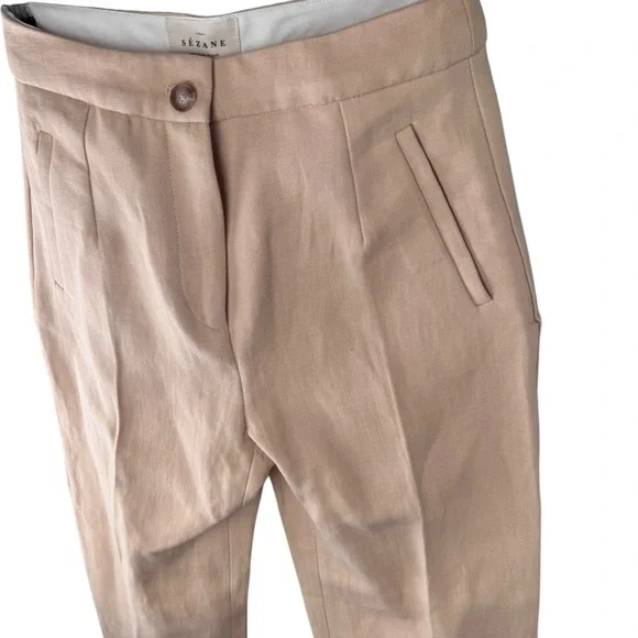 ✨ NEW WITH TAGS ✨SÉZANE ~ Martin Crop Trousers in Cream Size 34 (US 2) ✨ - Picture 10 of 10